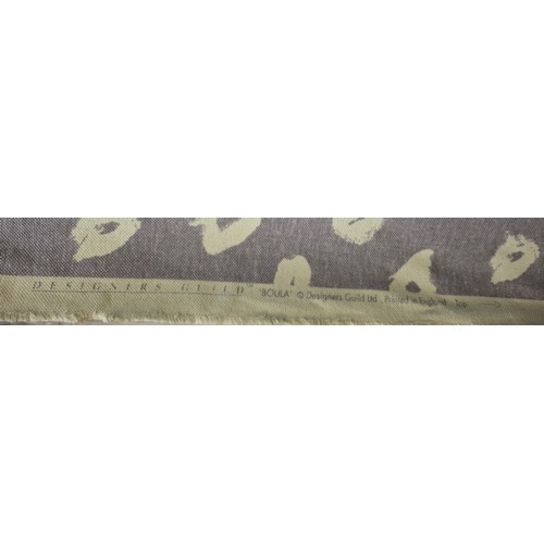 57 - Designer's Guild- A bolt of 'Boula' heavy home furnishing fabric having a grey/lilac ground with cre... 