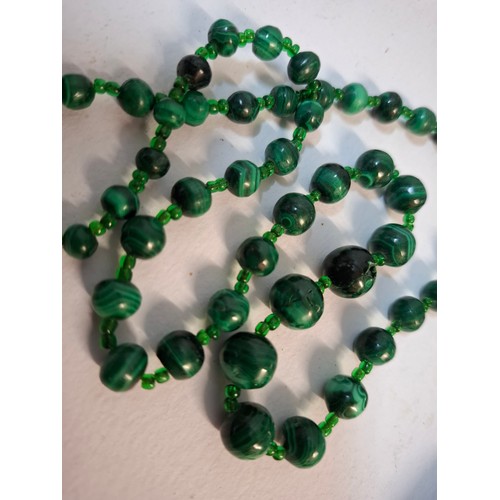 50 - A quantity of 1970's and later bead necklaces and bracelets to include Aurora Borealis necklaces, fa... 
