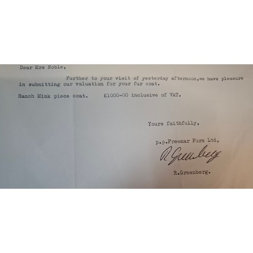 53 - A 1970's dark brown ranch mink coat with matching belt having a shawl collar and tapered waist, appr... 