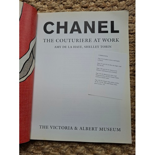 20 - Chanel-Two books comprising 'Chanel, The Couturiere at Work' by Amy De La Haye and Shelley Tobin and... 