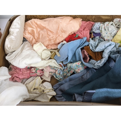 46 - Six dolls and a large collection of accessories and clothing, one of the dolls - A gentleman 011 Lup... 