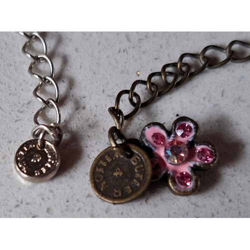 29 - Butler & Wilson- Two floral suites comprising a yellow crystal floral necklace on silver tone chain ... 