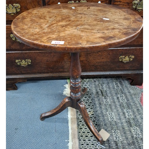 A pollard oak tripod pedestal occasional table. Location:RAM
If there is no condition report, please request