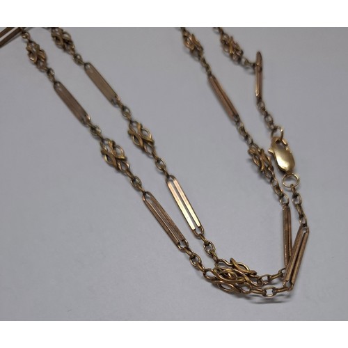 5 - A 9ct gold fancy link necklace 4.7g. Location:Cab 2
If there is no condition report, please request