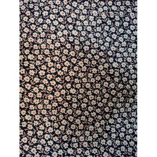 22 - Liberty- A vintage fabric remnant 'Forest Floor' approx 107cm x 146cm and other non-Liberty remnants... 