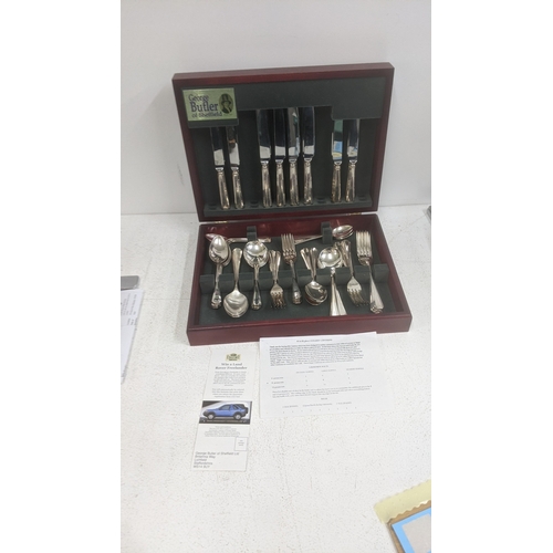 A George Butler silver plated eight place setting canteen Location: 2.4 ...