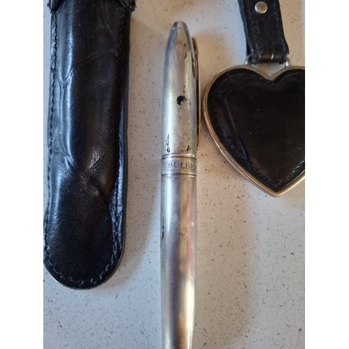 17 - Mulberry- A vintage black leather 'Congo' purse in a branded box (not original to the purse), a blac... 