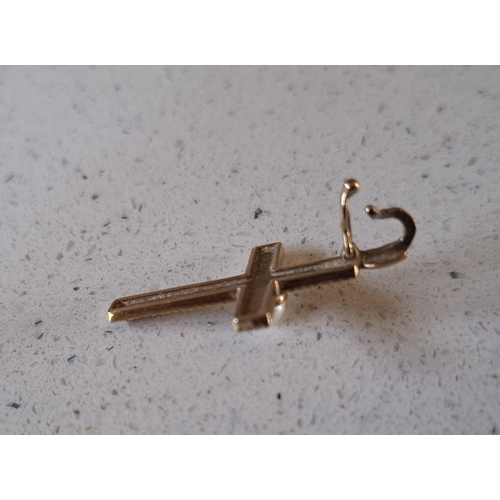 19 - A pair of white metal square form earrings with white inset stones and 9ct white gold earring backs ... 