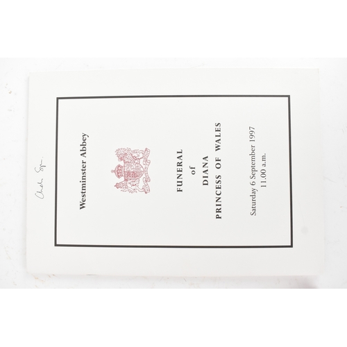 178 - Royal Memorabilia - The Funeral of Diana Princess of Wales - Saturday 6th September 1997 funeral ser... 