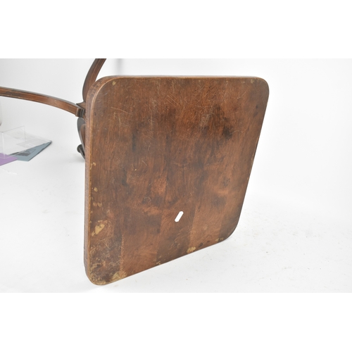 189 - A pair of Regency rosewood lamp tables, the rectangular tops with rounded corners, raised on spiral-... 