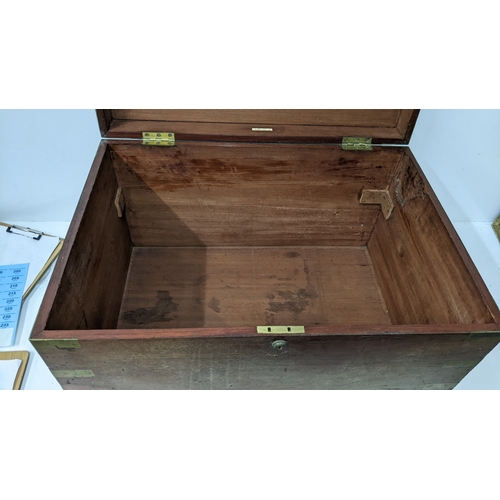 198 - A 19th century Anglo-Indian campaign officer’s travelling box, by Miller, 183 Regent Street, the mah... 