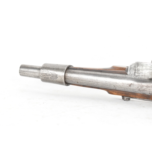 214 - A reproduction of a British Tower flintlock pistol, in the style of the early 19th century Sea Servi... 
