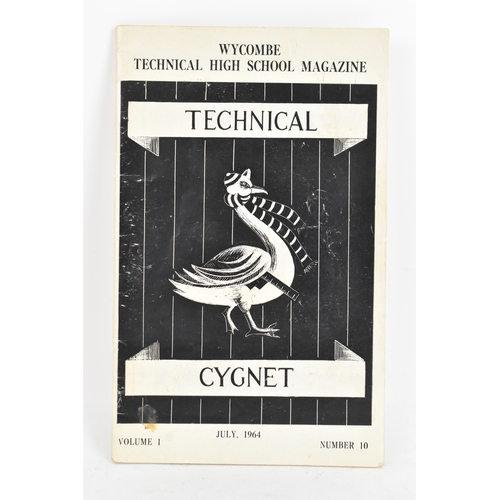 216 - Sir Terry Pratchett (1948-2015) - a rare Wycombe Technical High School Magazine - Technical Cygnet J... 