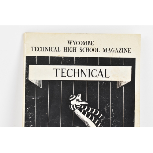 216 - Sir Terry Pratchett (1948-2015) - a rare Wycombe Technical High School Magazine - Technical Cygnet J... 