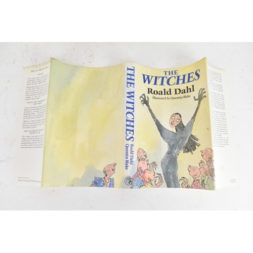 217 - Book - Roald Dahl - the Witches, reprinted 1983, signed with presentation inscription dated 28th Dec... 