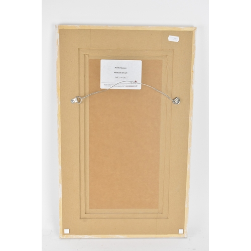 42 - Michael Ewart (B.1940) An oil on board entitled 'Performance', signed to the lower right corner, 18c... 