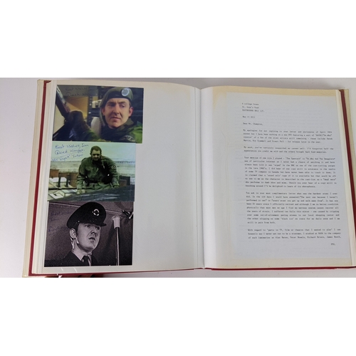 78 - A Doctor Who album of autographs on photos, signed by several cast members to include Jacqueline Pea... 