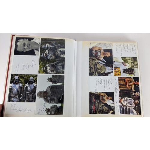 78 - A Doctor Who album of autographs on photos, signed by several cast members to include Jacqueline Pea... 