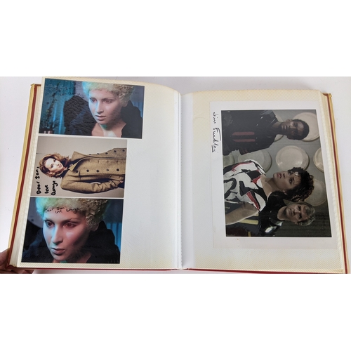 83 - A Doctor Who album of autographs on photos, signed by several cast members to include Louise Jameson... 
