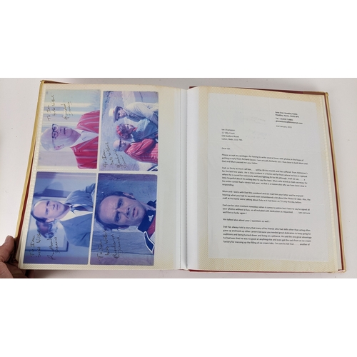 83 - A Doctor Who album of autographs on photos, signed by several cast members to include Louise Jameson... 