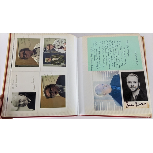 83 - A Doctor Who album of autographs on photos, signed by several cast members to include Louise Jameson... 