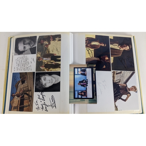 84 - A Doctor Who album of autographs on photos, signed by several cast members to include David Bradley,... 