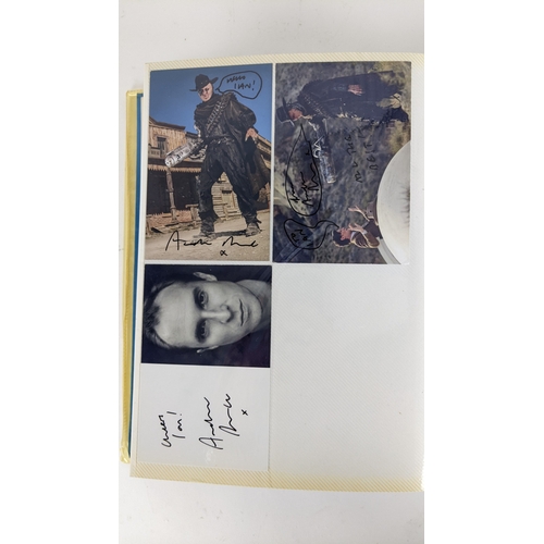 84 - A Doctor Who album of autographs on photos, signed by several cast members to include David Bradley,... 