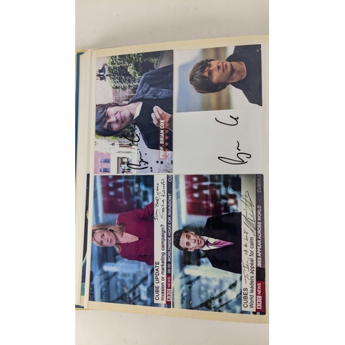 84 - A Doctor Who album of autographs on photos, signed by several cast members to include David Bradley,... 