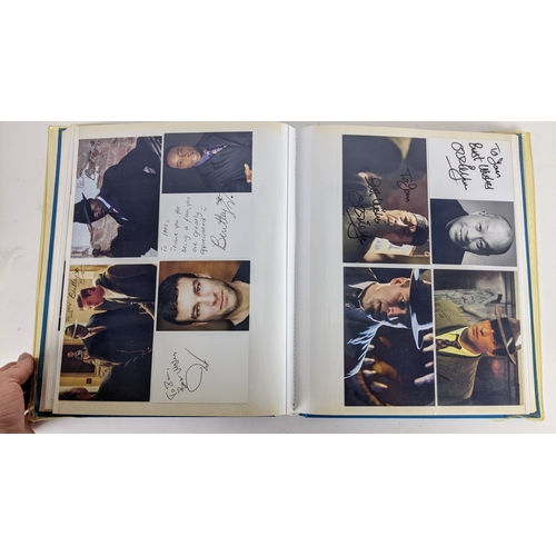 84 - A Doctor Who album of autographs on photos, signed by several cast members to include David Bradley,... 