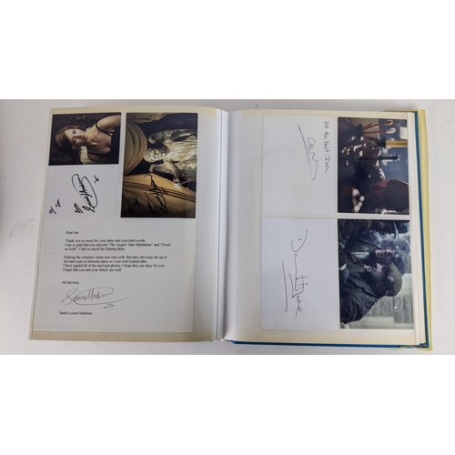 84 - A Doctor Who album of autographs on photos, signed by several cast members to include David Bradley,... 
