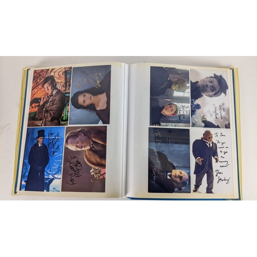 84 - A Doctor Who album of autographs on photos, signed by several cast members to include David Bradley,... 