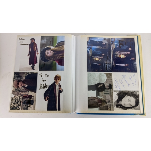84 - A Doctor Who album of autographs on photos, signed by several cast members to include David Bradley,... 
