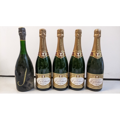 234 - A group of four bottles of Champagne J. de Telmont, Damery, France, each 75cl, together with a bottl... 