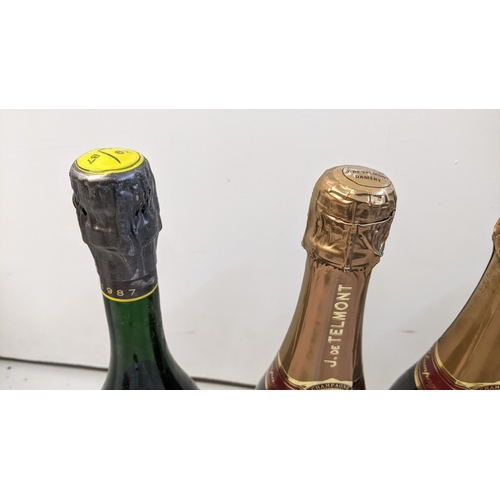 234 - A group of four bottles of Champagne J. de Telmont, Damery, France, each 75cl, together with a bottl... 