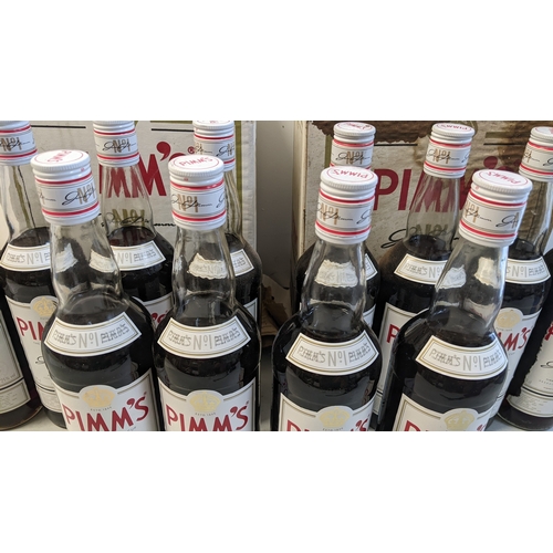 236 - A group of twelve bottles of Pimm’s No.1 Original Fruit Cup, each 70cl, 25% vol, with two original b... 