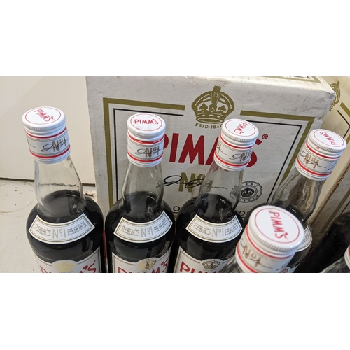 236 - A group of twelve bottles of Pimm’s No.1 Original Fruit Cup, each 70cl, 25% vol, with two original b... 