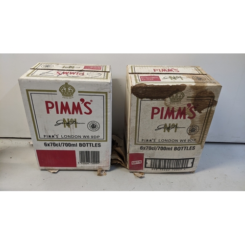 236 - A group of twelve bottles of Pimm’s No.1 Original Fruit Cup, each 70cl, 25% vol, with two original b... 