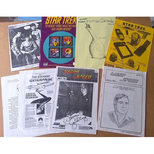 68 - Collection of Star trek vintage Fanzines and ephemera mainly UK Fan clubs includes:
IDIC (an acronym... 