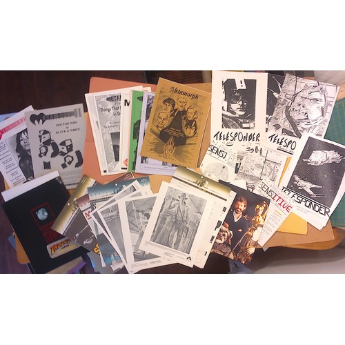 80A - Diverse collection of Fanclub Fanzines and memorabilia relating to film & mainly science fiction TV ... 