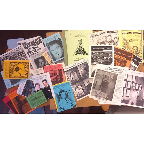 80A - Diverse collection of Fanclub Fanzines and memorabilia relating to film & mainly science fiction TV ... 