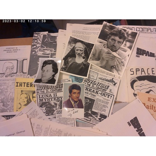 80A - Diverse collection of Fanclub Fanzines and memorabilia relating to film & mainly science fiction TV ... 