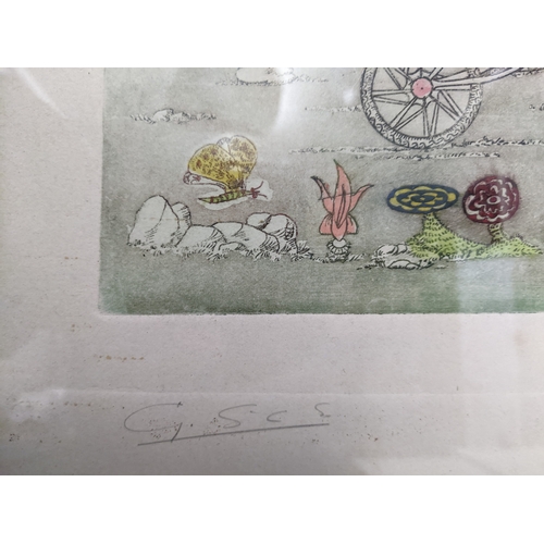 30 - Pictures to include Guillermo Silva Santamaria (1921-2007) Vendedor de Flores, monogrammed and title... 