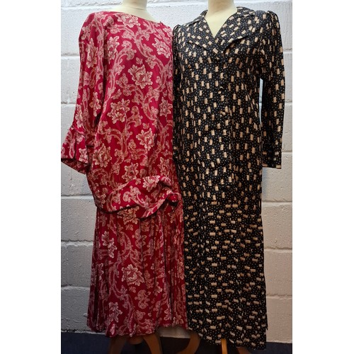 A collection of Droopy & Brown dresses and skirts, size M, UK10, UK12 and  UK14 together with a Teren