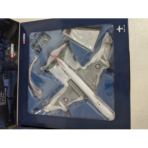 13 - Two Corgi Airplane models from The Aviation Archive to include a Bristol Britannia 253/CMK1 XM-496 a... 