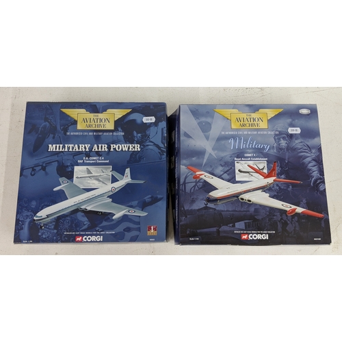 21 - Two Corgi Airplane models from The Aviation Archive to include a DH Comet C4-RAF Transport Command, ... 