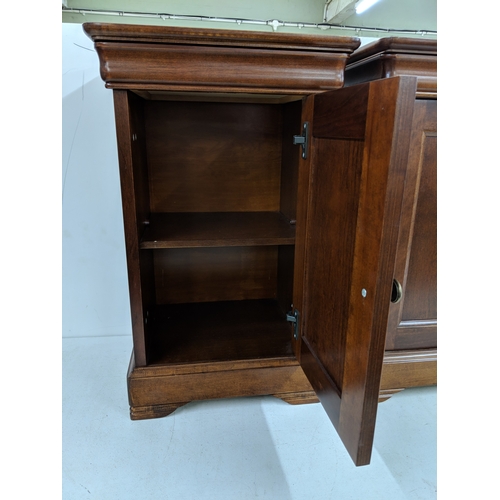 58 - A pair of modern bedside cabinets with a single drawer over a panelled door
Location: A4M
If there i... 