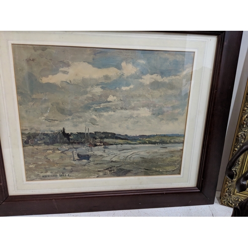 28 - A mixed lot to include a Marley Horse, silver plate, two pictures, glassware and other items
Locatio... 
