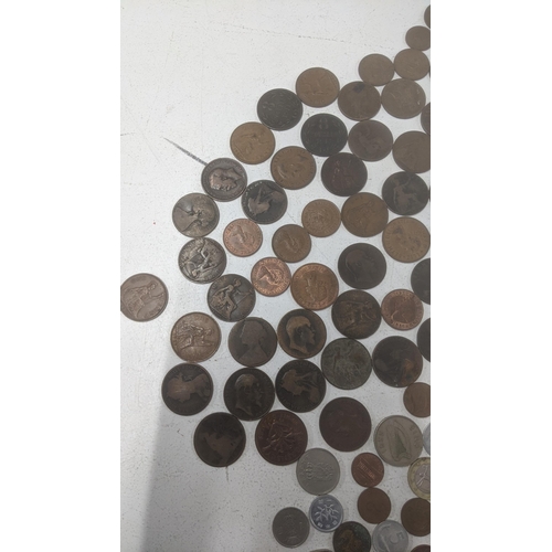 52 - Mixed coinage, Roman - Modern, a small quantity of Victorian and later silver coins, George IV shill... 