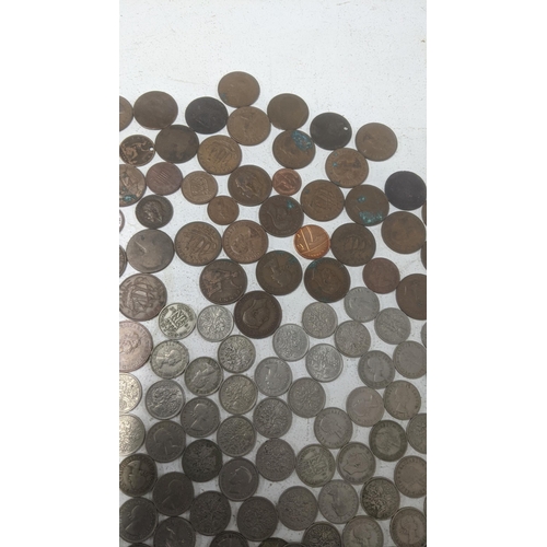 52 - Mixed coinage, Roman - Modern, a small quantity of Victorian and later silver coins, George IV shill... 