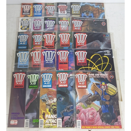 31 - A large quantity of mainly 1990's 2000AD magazines, mostly featuring Judge Dread, all in protective ... 